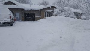 Winter Pond Under Snowmegeddon 1 Christmas morning 2017